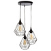Lampa, metal, LOFT, designer, 3 surse de iluminare