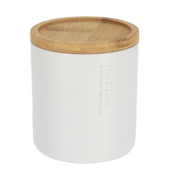 Recipient pentru dischete SAVA, capac din bambus, Ø 9,5 cm