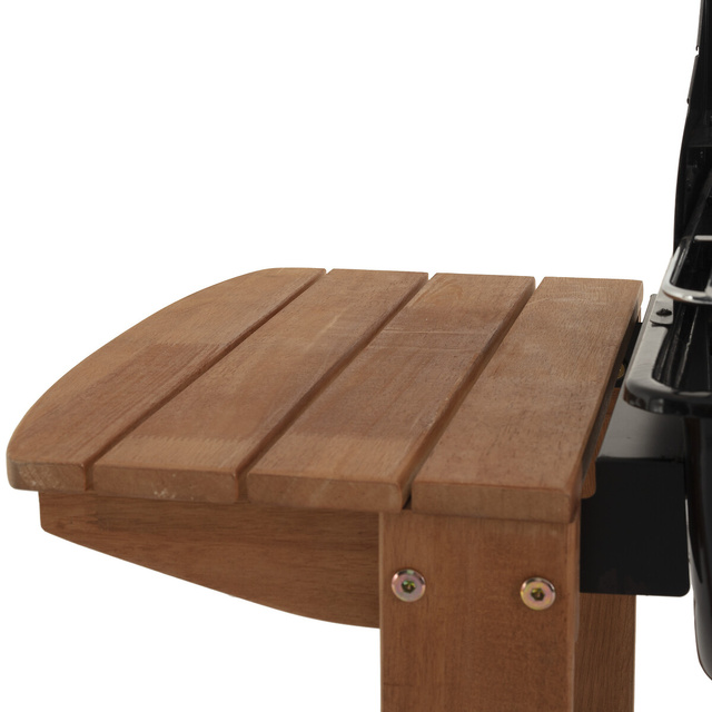 Gratar de gradina cu raft din lemn, BBQ