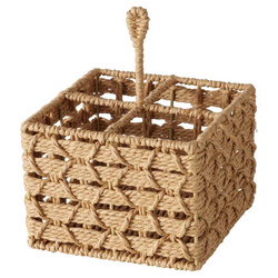 Coș țesut  Chariso cu  mâner, pătrat