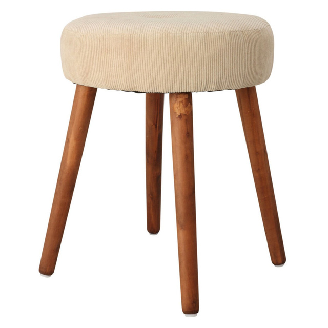 Taburet cu șezut moale din catifea, Ø 35 x 45 cm