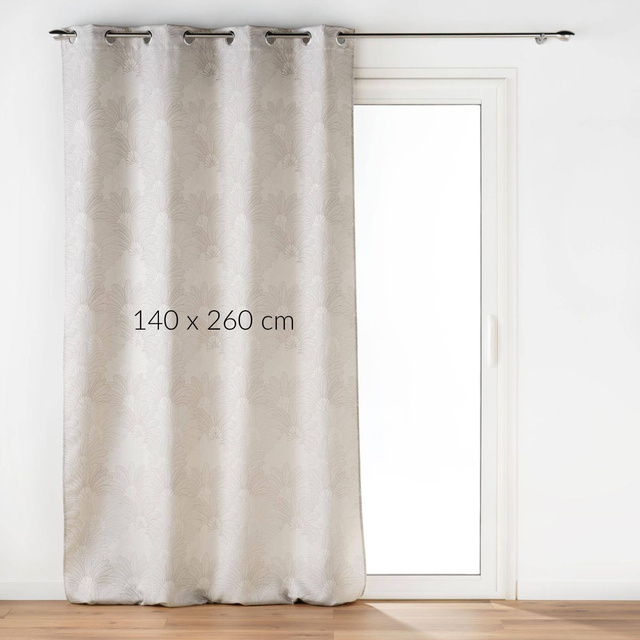 Perdea Jacquard cu inele, TEORA, 140 x 260 cm