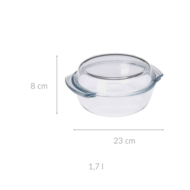 Vas cu capac rezistent la caldura, 1.4 l