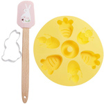 Un set de accesorii pentru copt cu motiv de Paște