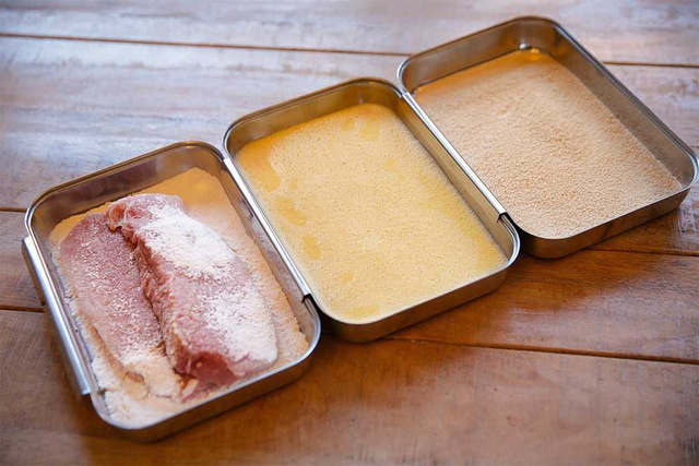 Set 3 tavi servire/preparare, Inox, 22x16x3 cm