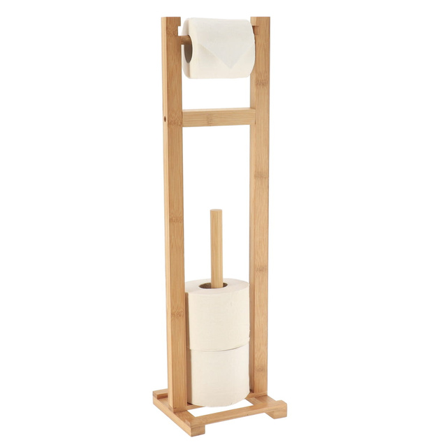 Suport pentru hârtie igienică LINEA din bambus, 65,5 cm