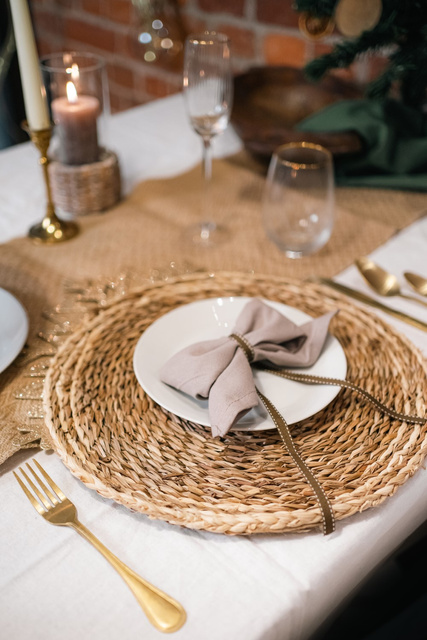 Individual, impletit din trestie, Ø 38 cm