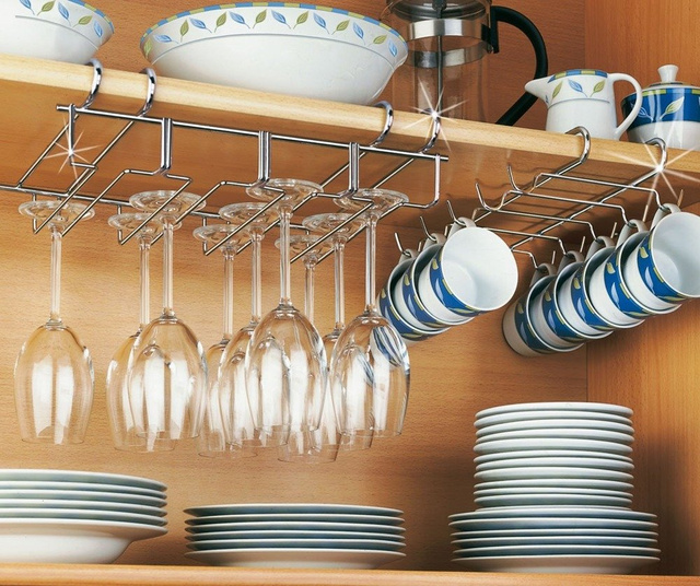 Suport de bucătărie pentru pahare - poate găzdui până la 12 bucăți, WENKO