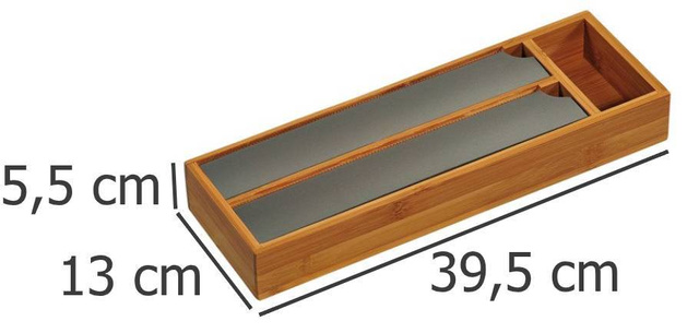 Dozator pentru folie de aluminiu și folie alimentară, organizator din bambus