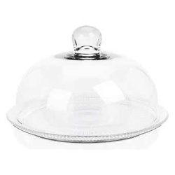 Tavă din sticlă pentru tort cu capac, Ø 30 x 17 cm