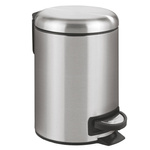 Coș de gunoi din oțel inoxidabil LEMAN, Easy Close, 3 l, WENKO, argintiu