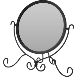 Oglinda de machiaj ROMANTICA, rama metalica, in picioare