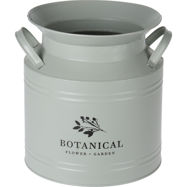 Recipient decorativ, din metal, Ø 21 x 22 cm