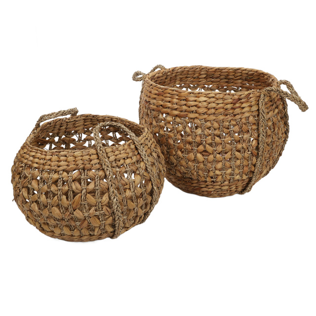 Cosuri din iarba de mare tesute, naturale, 2 buc