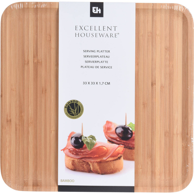 Tava din bambus, 33 x 33 cm