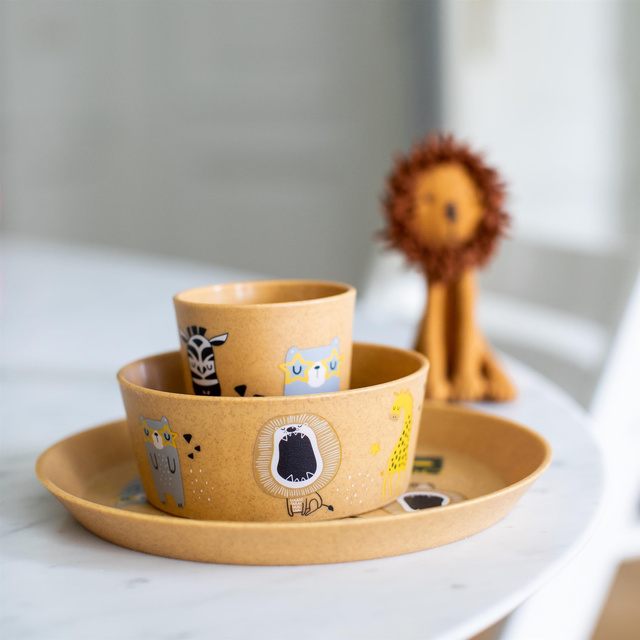 Set de prânz pentru copii, din material organic, KOZIOL