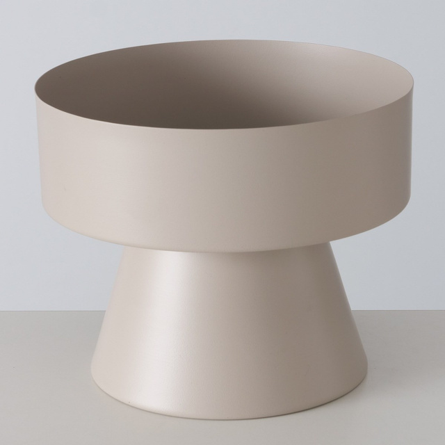 Sfeșnice din sticlă Pallas, picior metalic, 2 buc