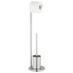 Suport pentru peria de toaleta FERLA cu suport pentru hartie, 2 în 1