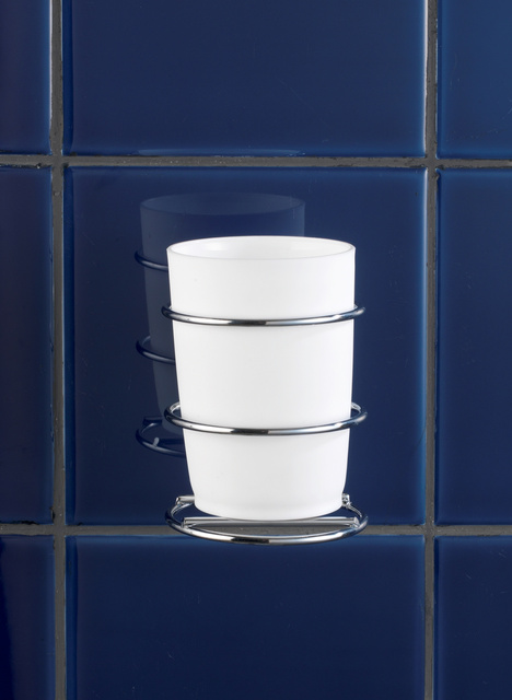 Recipient pentru periuțe de dinți MILAZZO, Vacuum-Loc - oțel cromat, WENKO