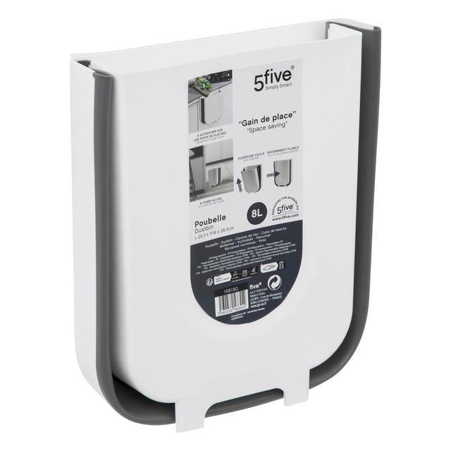 Coș mic de gunoi pentru ușă de dulap, 8 l