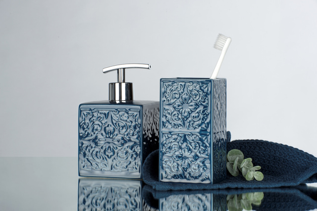 Recipient pentru periuțe de dinți CORDOBA DARK BLUE, WENKO, albastru