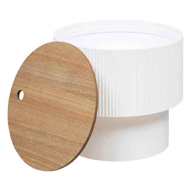 Masuta de cafea cu depozitare ENOLA, rotunda, Ø 38,5 cm