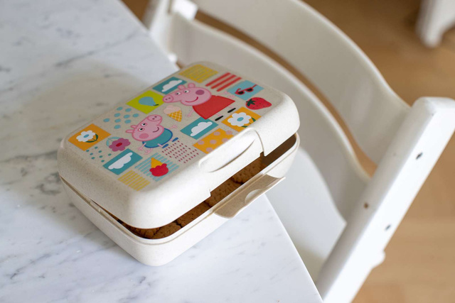 Cutie de mic dejun CANDY L PEPPA PIG, material organic