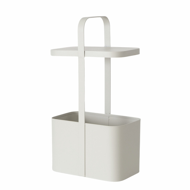 Masuta laterala metalica cu suport pentru ziare SELENA, inaltime 65 cm