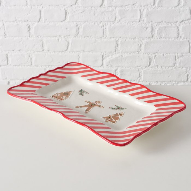 Vas ceramic în culori festive, 39 x 25 cm