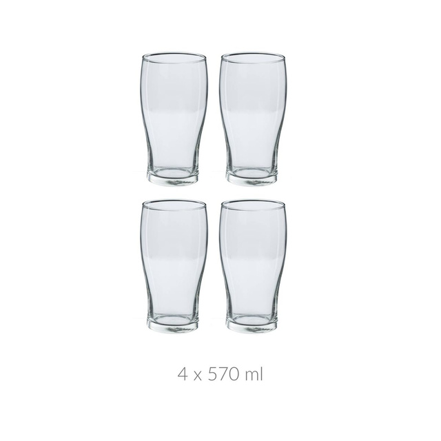 Set pahare de bere, 4 buc 570 ml