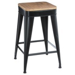 Scaun, 60x38x38cm, Negru, 60x38 cm, Atmosphera