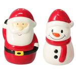 Săculețul de sare și piper NOELUNE Moș Crăciun și omulețul de zăpadă