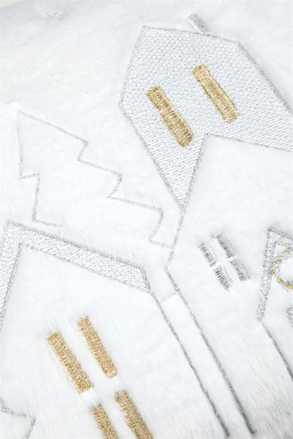 Perna de Crăciun HOHOHO, pufoasă, 30 × 50 cm