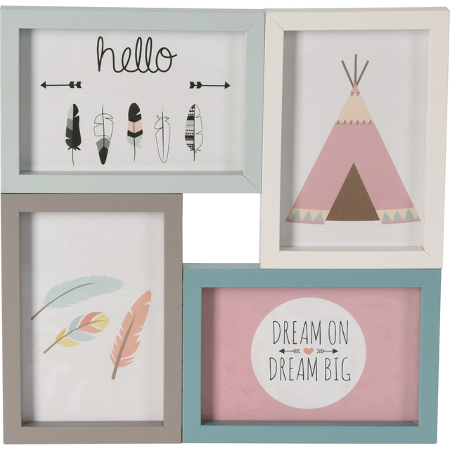 Rama foto 10 x 15 cm, MDF, colorat