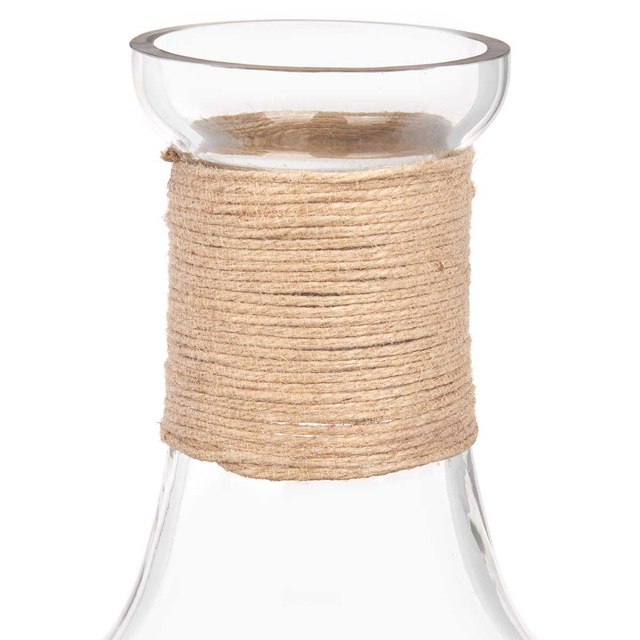 Sticlă decorativă cu șnur împletit