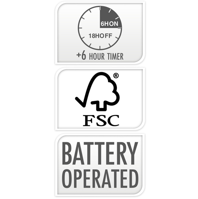 Decorațiune de Crăciun din lemn cu LED, sanie, 32 x 25 x 11 cm