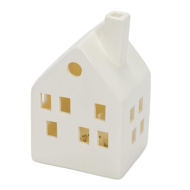 Căsuțe LED ceramice SCANDI, 3 decorațiuni luminoase