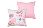 Perna decorativă pentru camera copilului CYRIELLE, roz, 40 x 40 cm