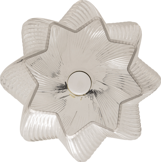 Lampa suspendată cu abajur din sticlă PHYLAS floare, Ø 27,5 cm