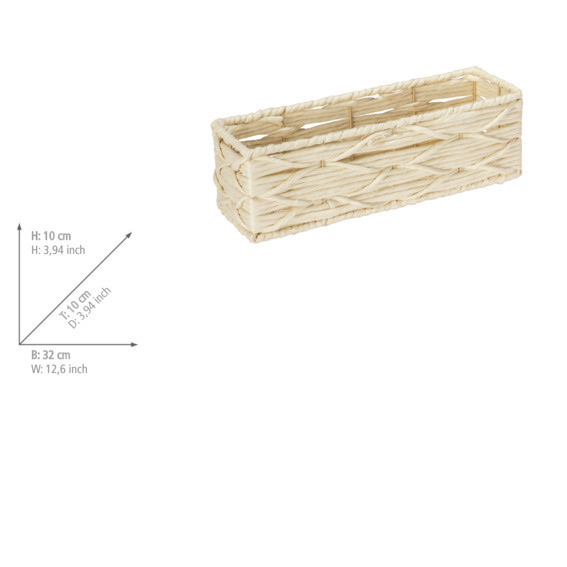 Coș depozitare, 32 x 10 x 10 cm, Vabriano, WENKO