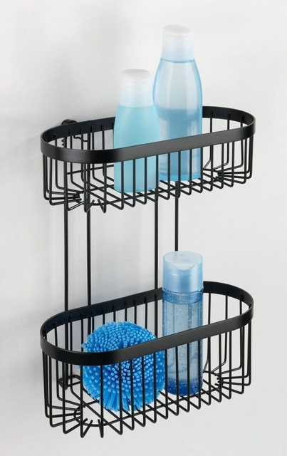 Raft de baie fixat pe perete Classic-Plus, 2 niveluri, Wenko