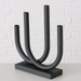 Suport de lumanare din metal Tonis, 34 x 33 cm, negru