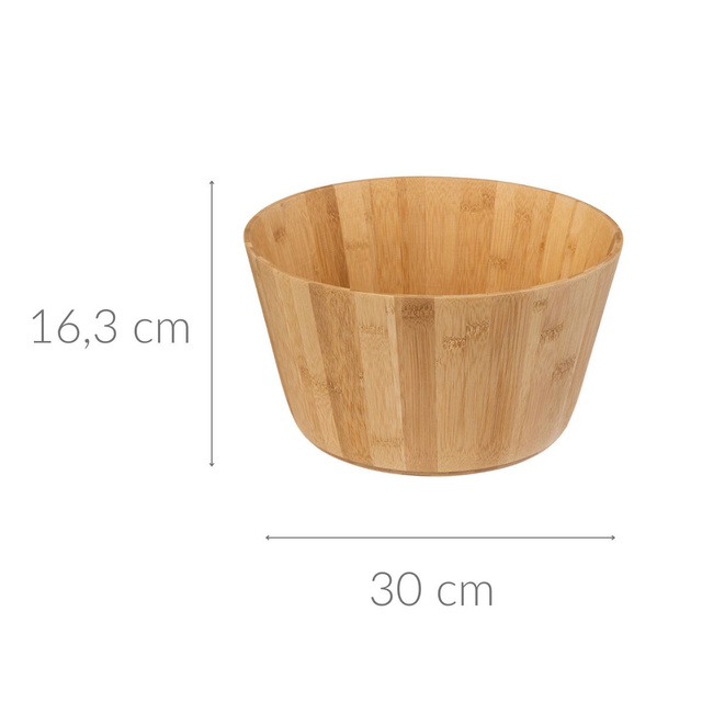 Bol din bambus pentru salată, Ø 30 cm