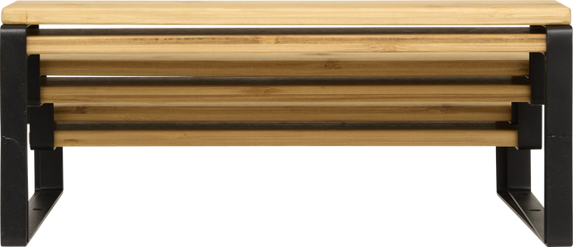 Raft pentru blat de bucătărie 2 în 1 ORDERA, lungime de la 32 la 64 cm, negru