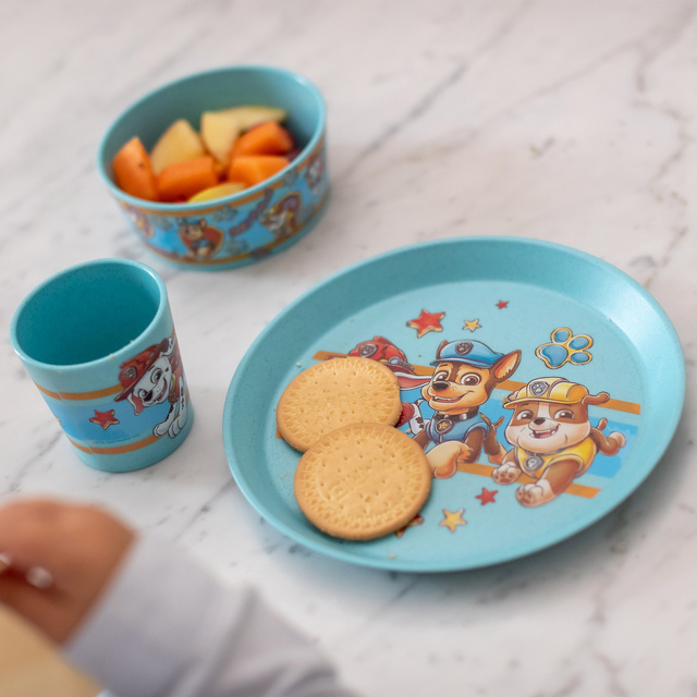 Farfurie cu bol si cană Patrula Catelusilor
