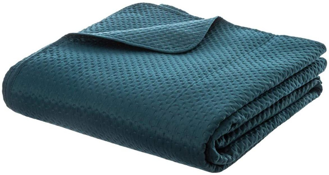Cuvertură de pat DOLCE 240 x 260 cm, 2 fețe de pernă, culoare marină