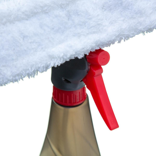 Kit de curățare geamuri: spray + racletă cu o cârpă, set