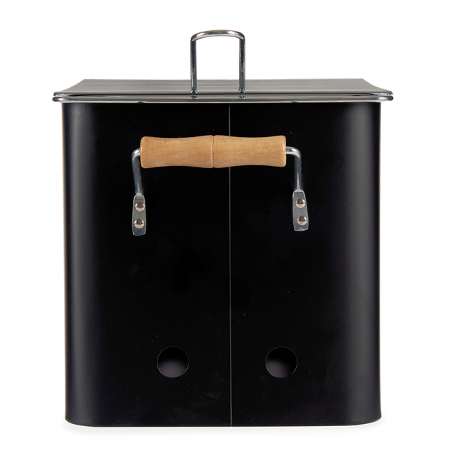 Gratar portabil cu manere, fier si zinc