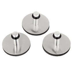 Set de magneti "Ring", Zeller, 3 bucati, Metal, Argintiu