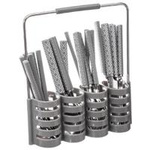 Set de tacâmuri GEO cu mâner decorativ + suport, 2 în 1